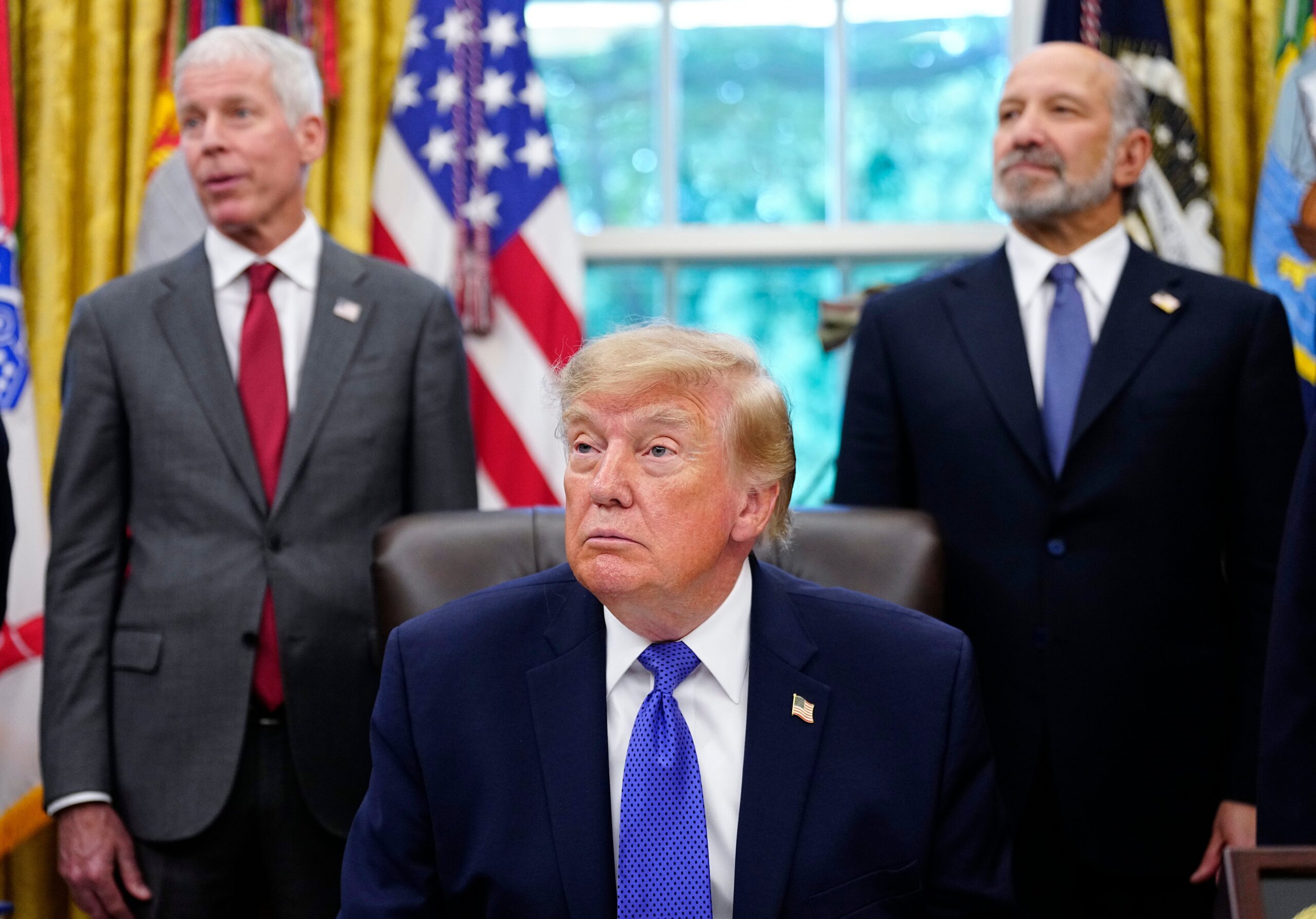 Donald Trump in the Oval Office