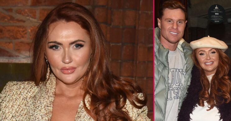ED composite of Charlotte Dawson and fiancé Matt at events