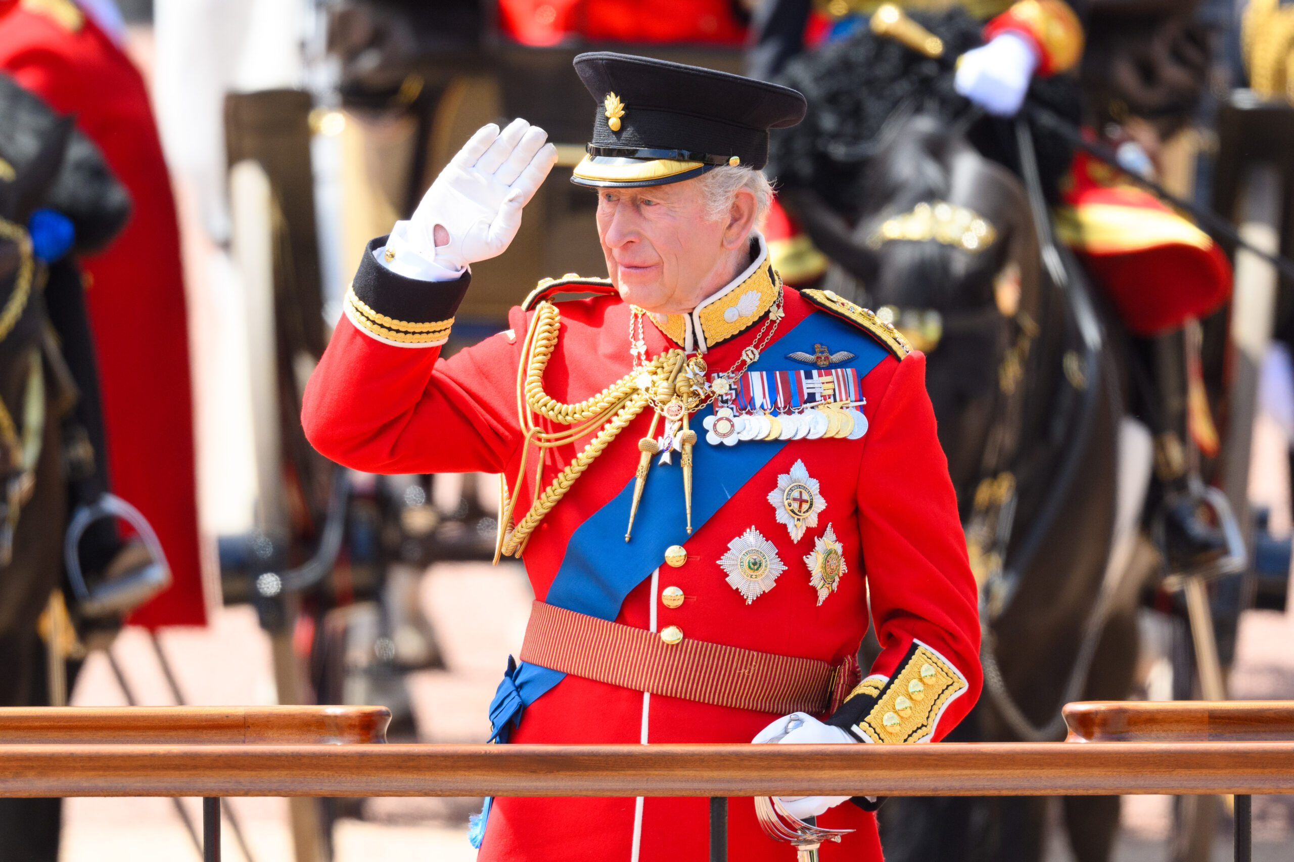King Charles at Trooping the Colour, London, UK - 13 Jun 2026