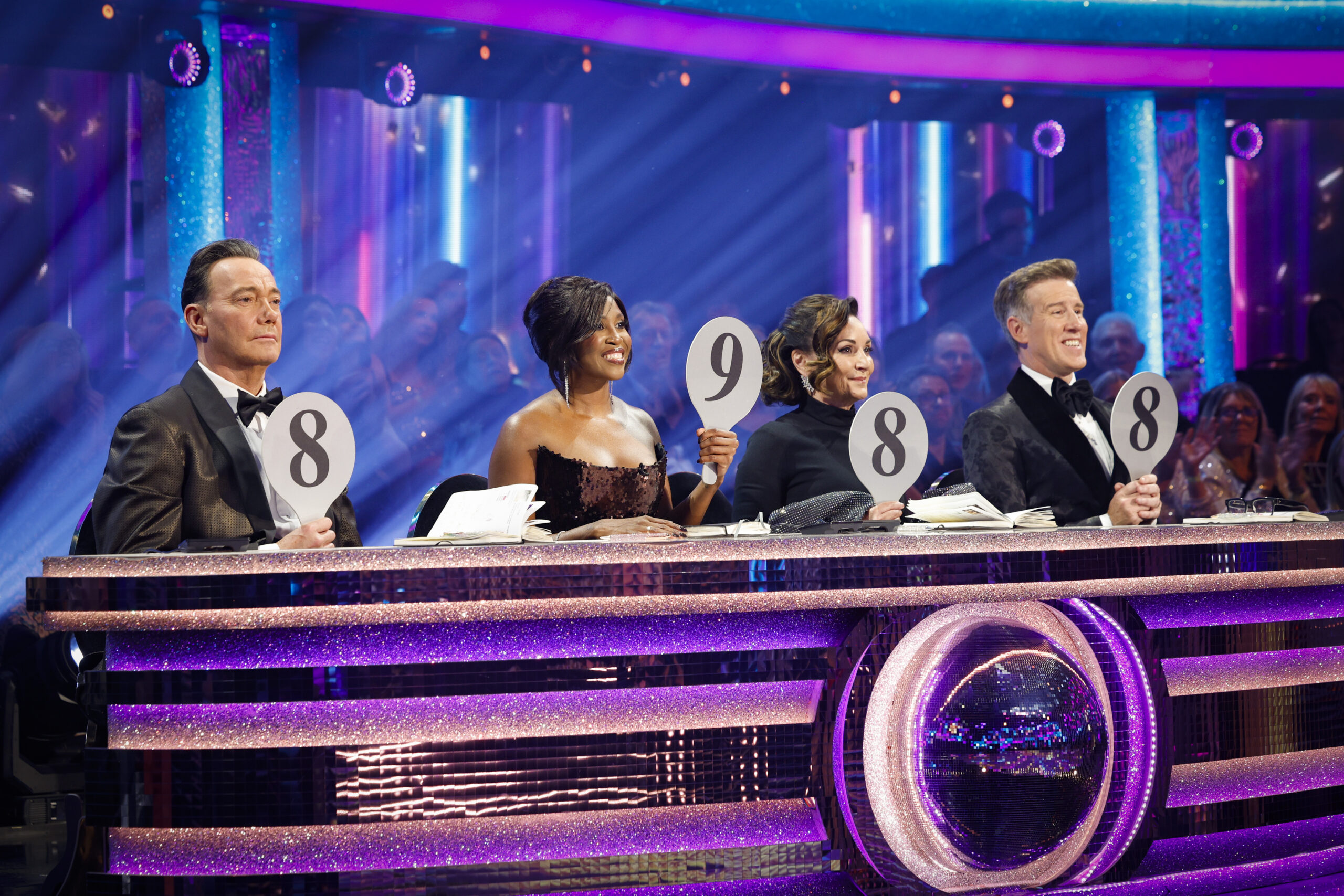 The judges on Strictly 