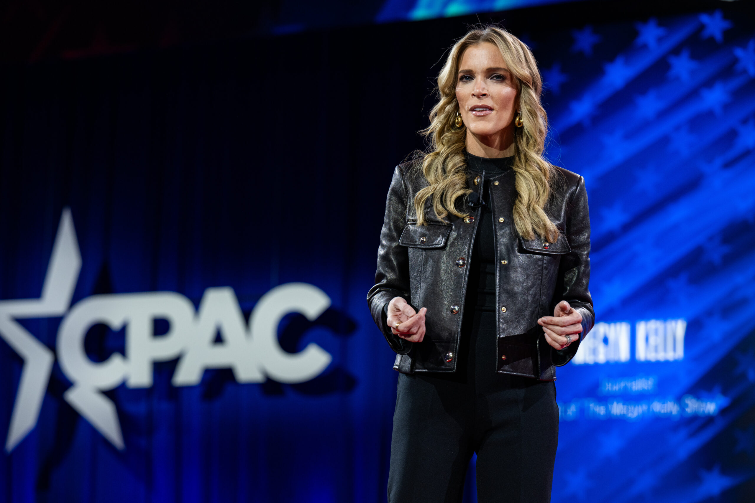 Megyn Kelly giving a speech