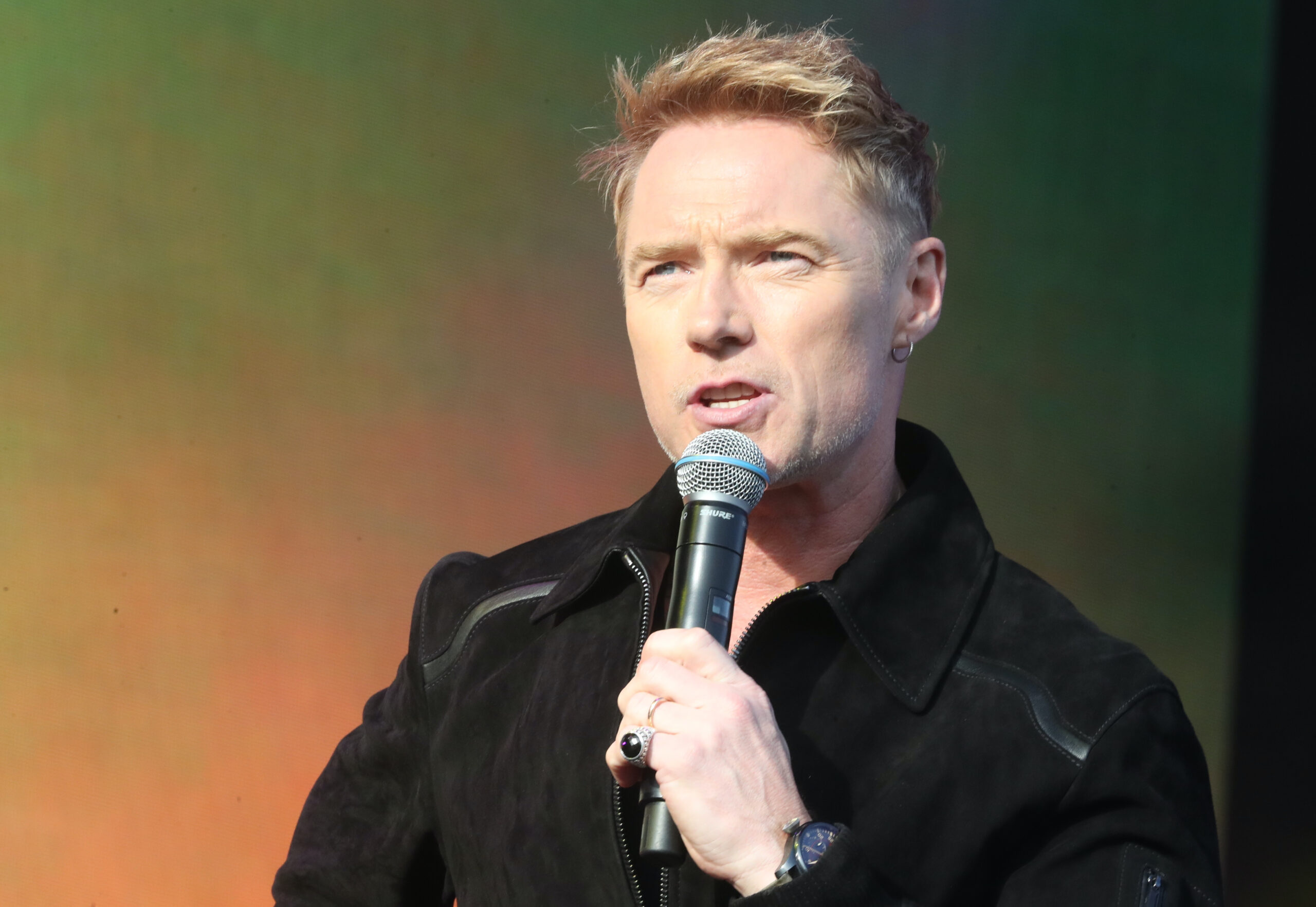 Ronan Keating on stage 