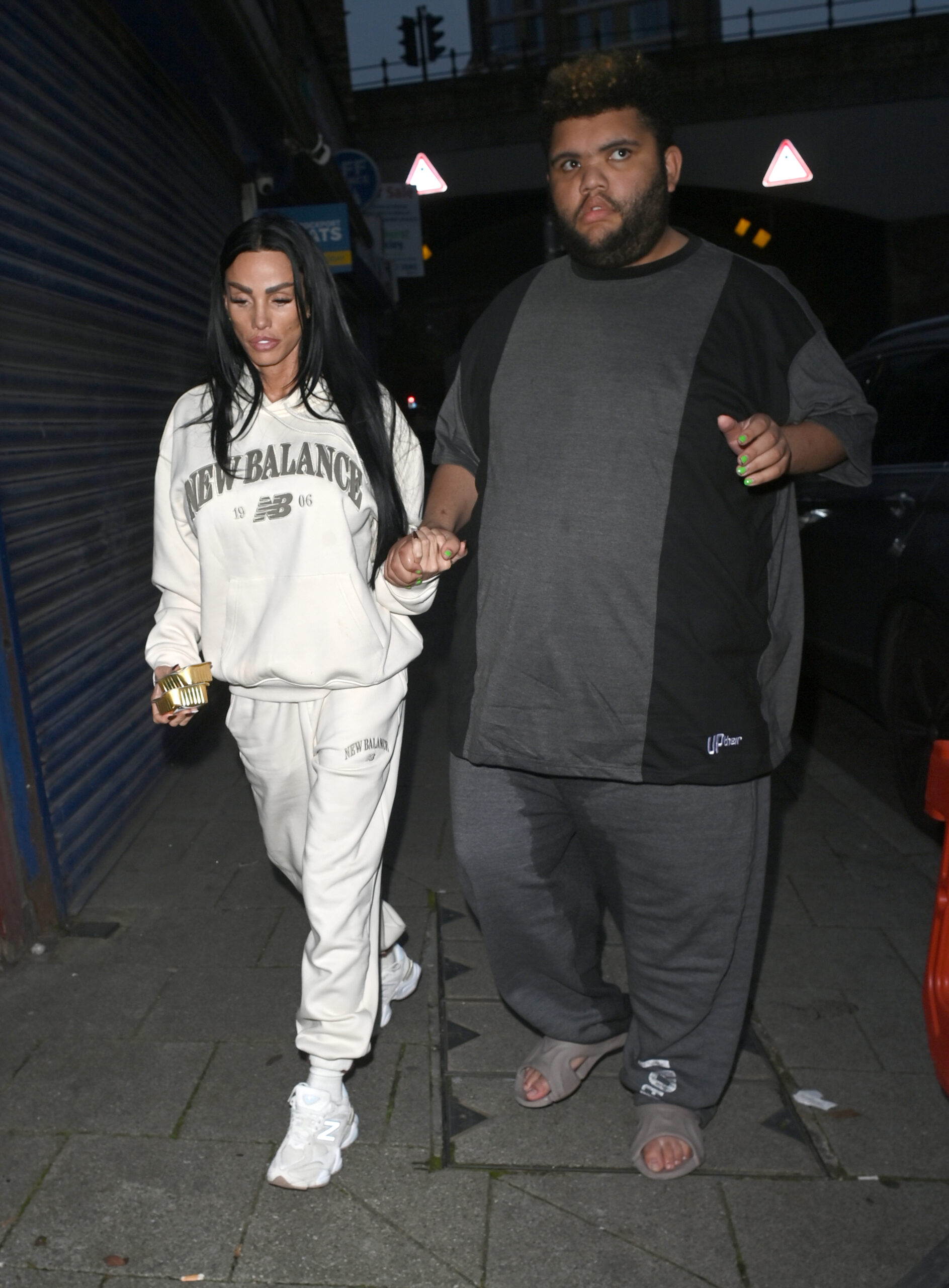 Katie Price walking with Harvey