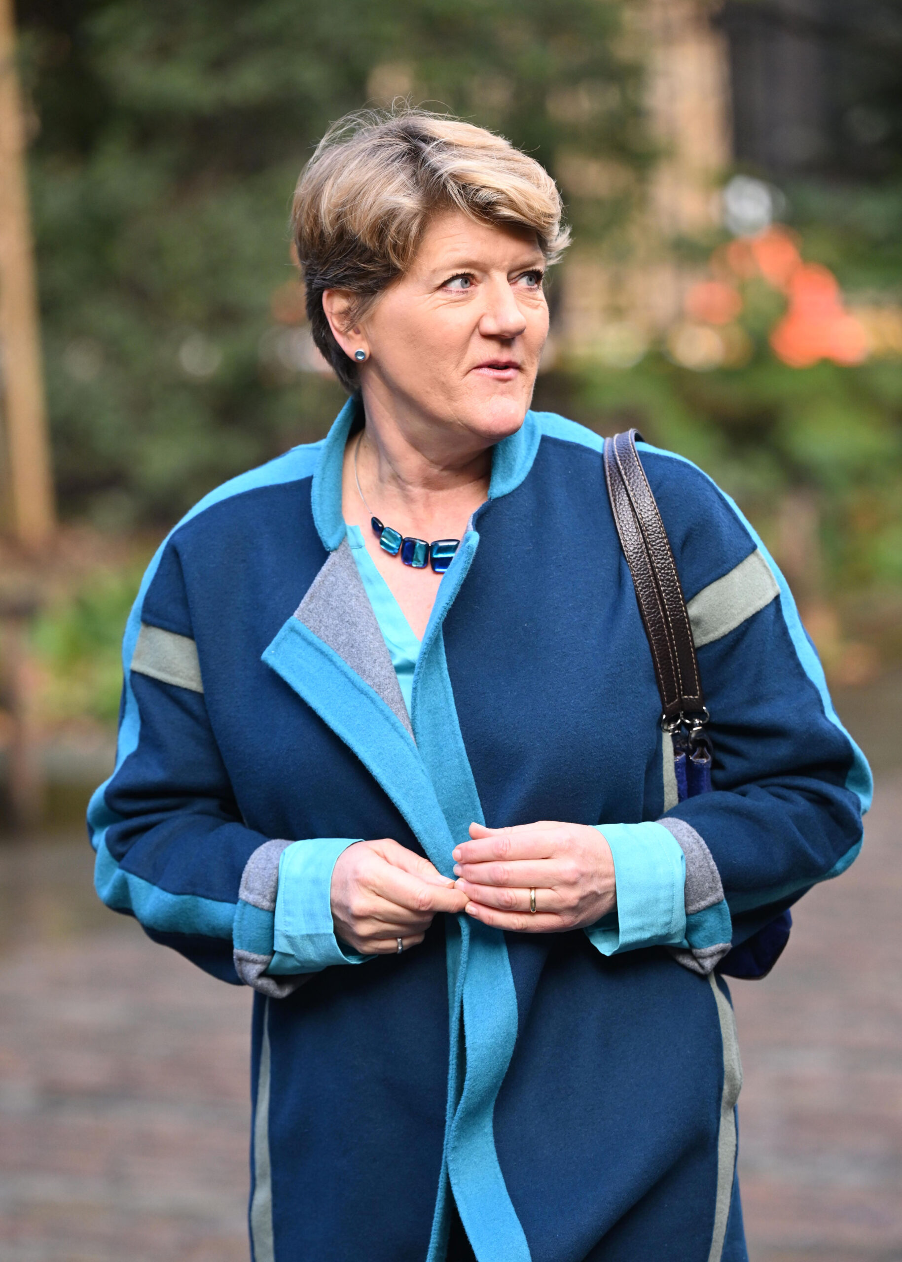 Claire Balding looking to the side 
