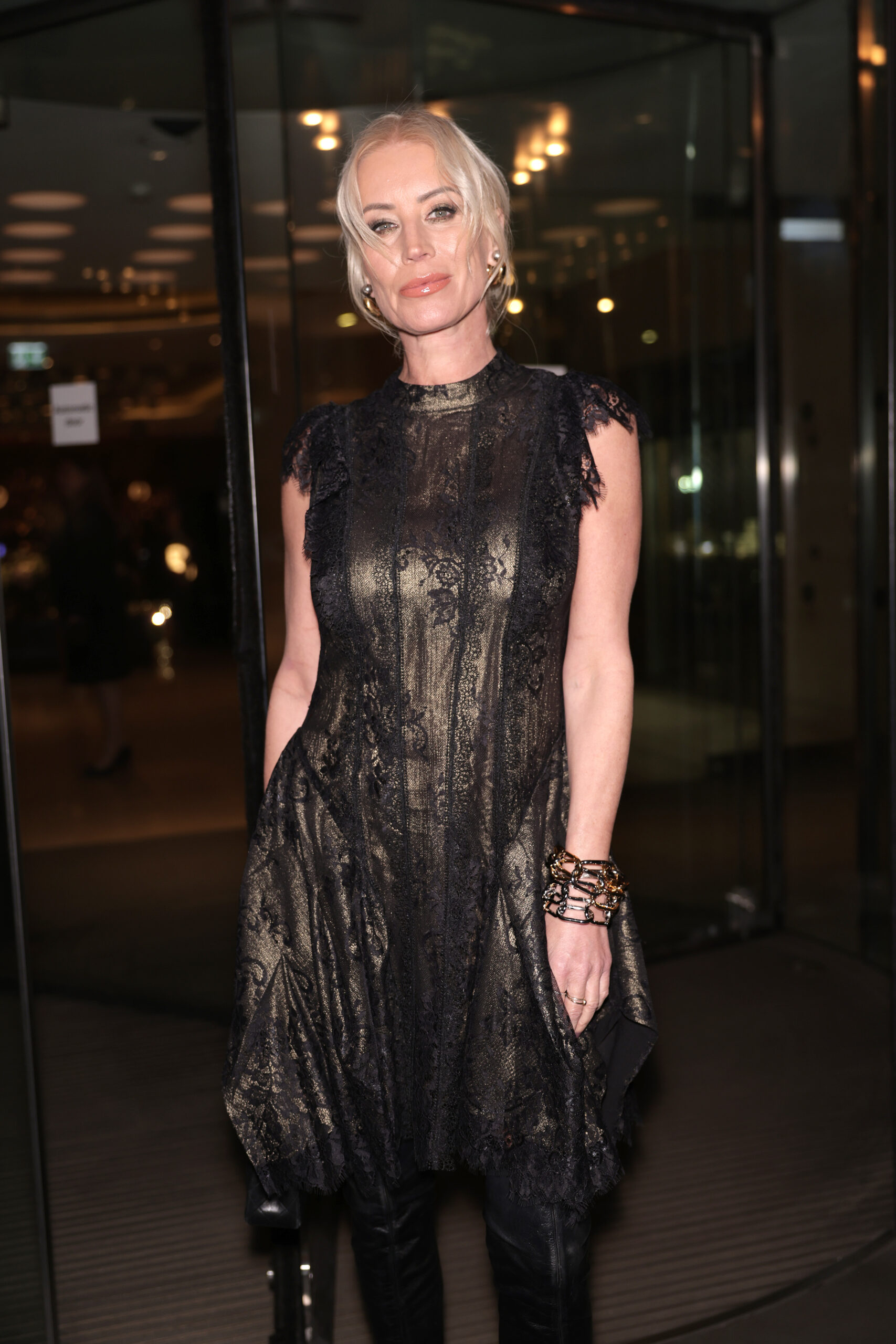 Denise Van Outen smirking 