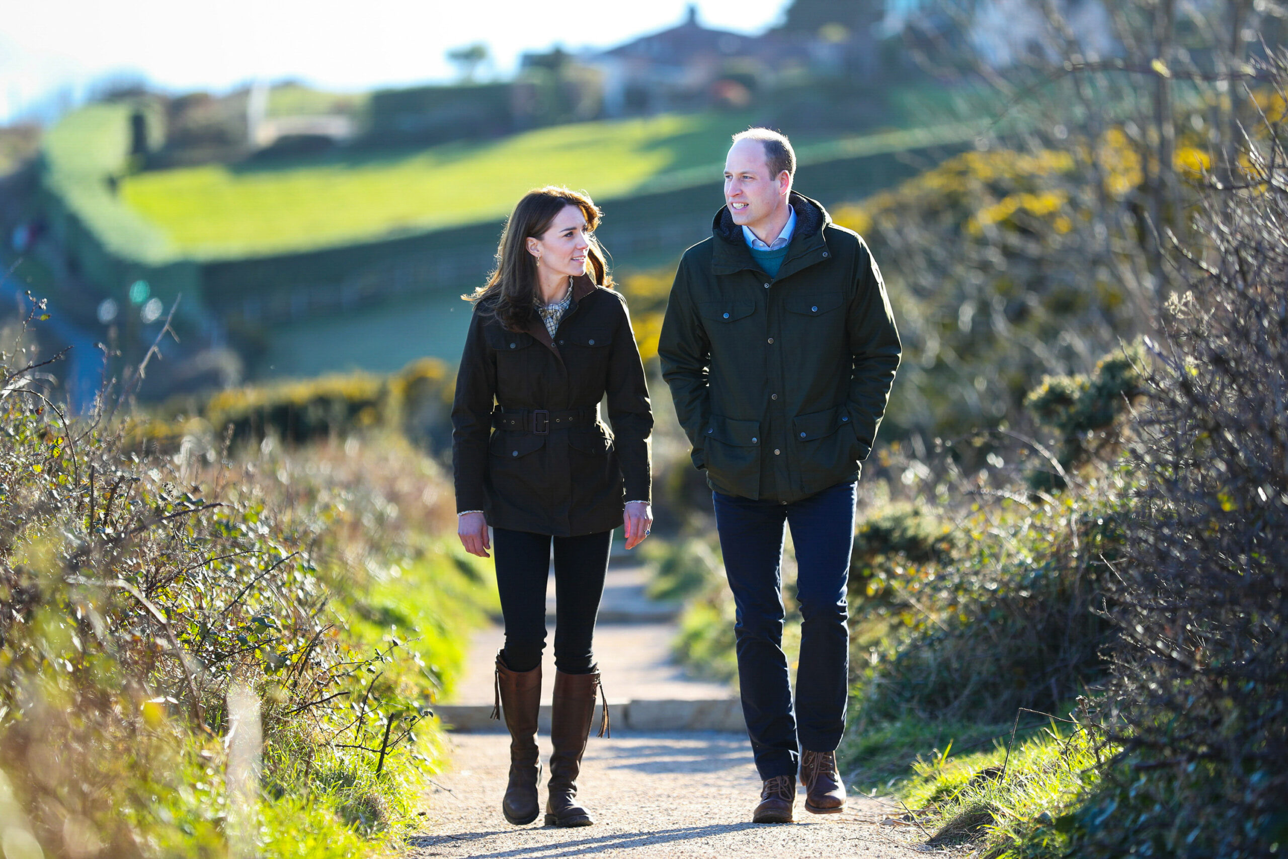 Prince William and Princess Kate out in nature