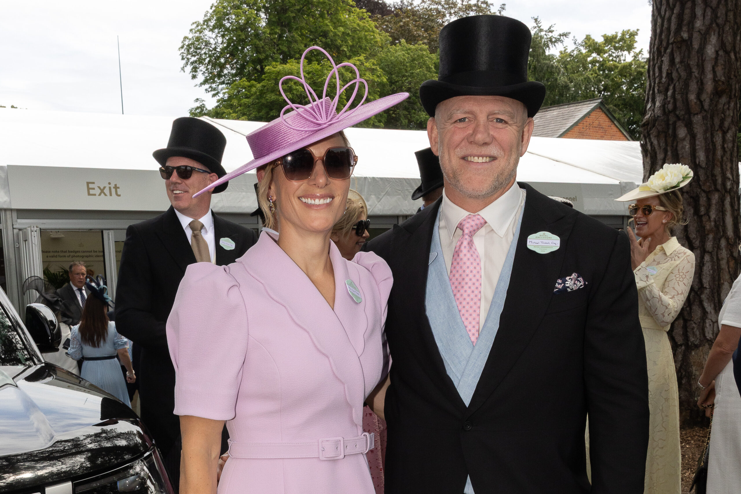 Zara and Mike Tindall at the races