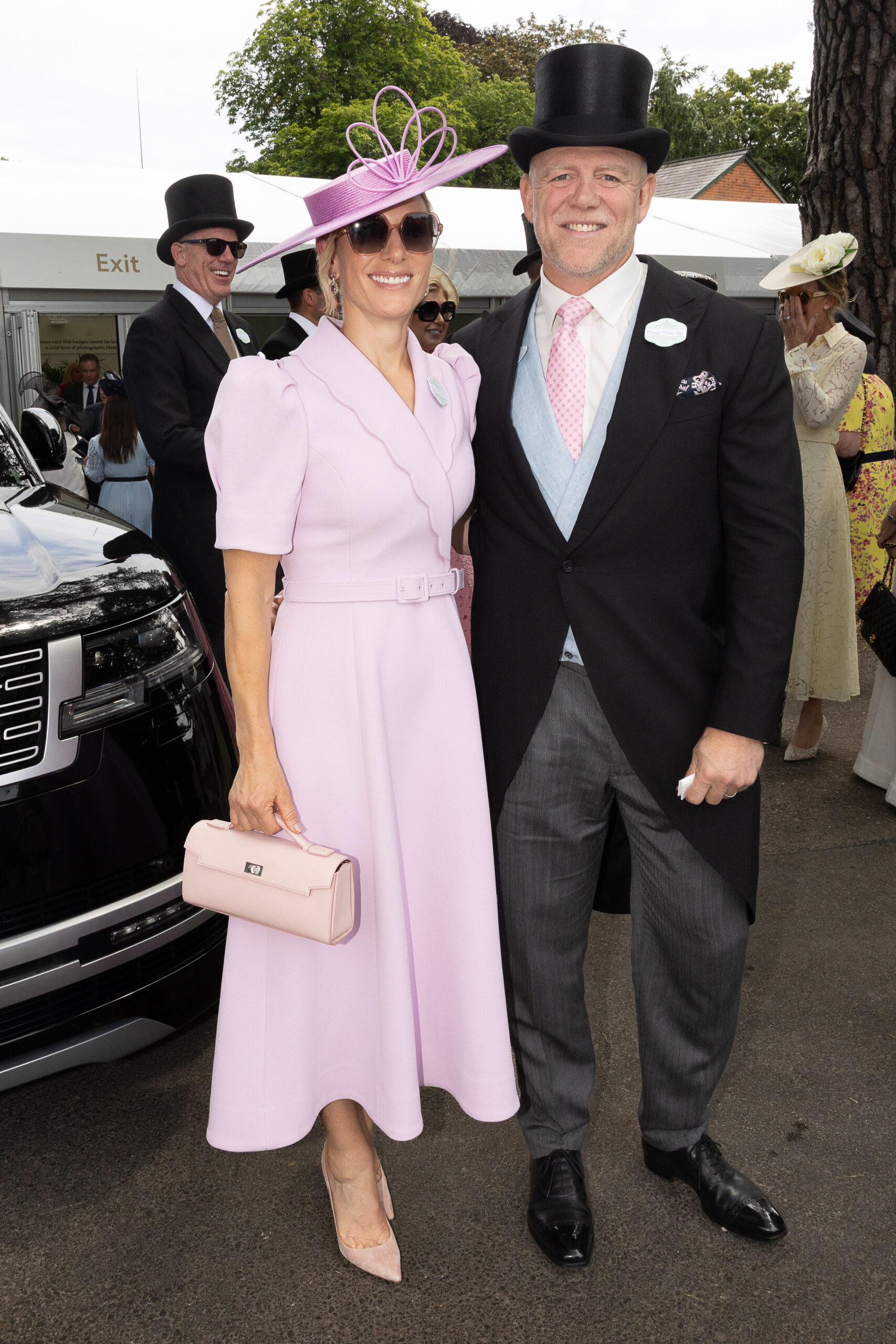 Zara and Mike Tindall at the races