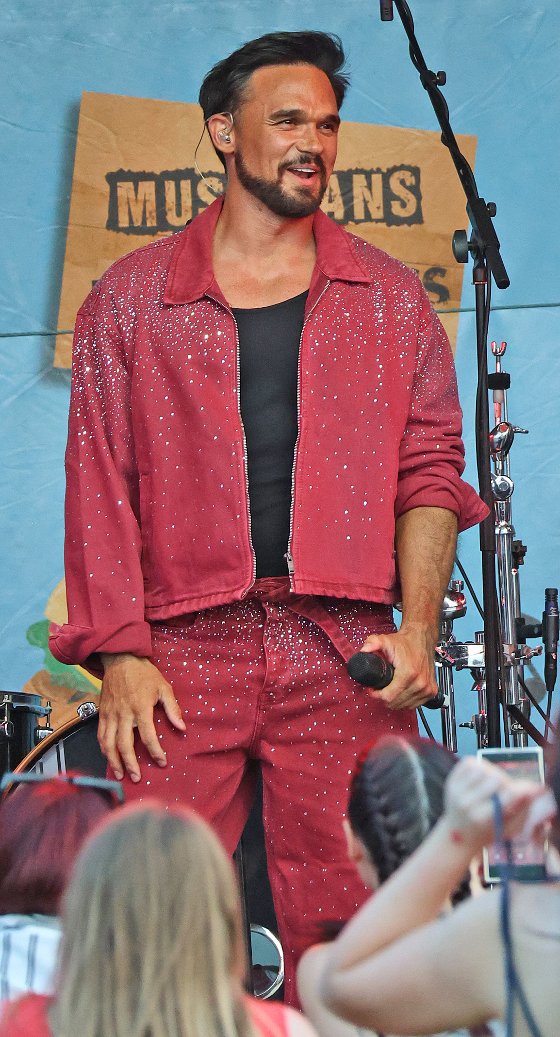 Gareth Gates smiling on stage
