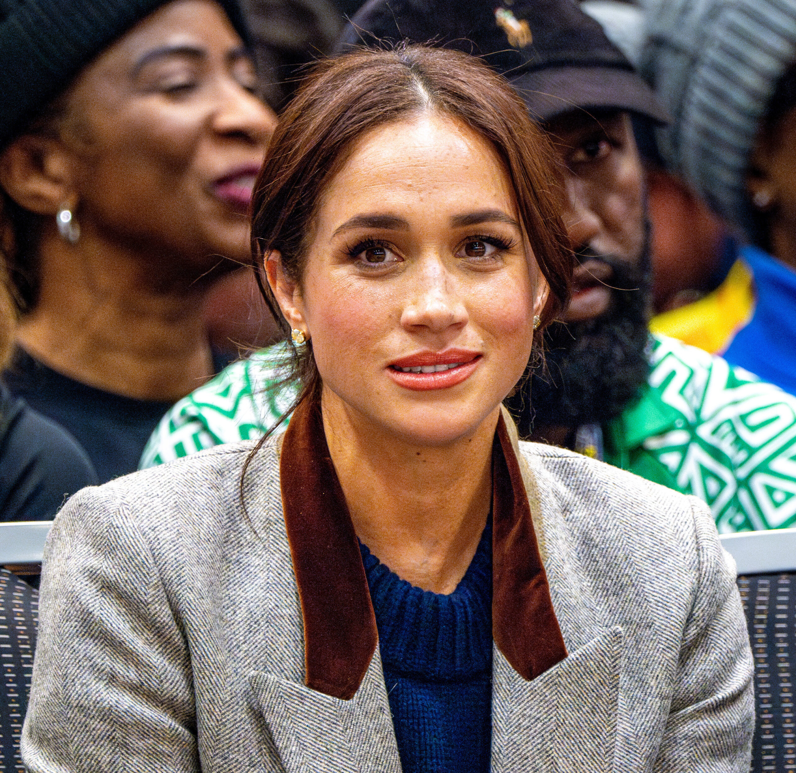 Meghan Markle looks disheartened