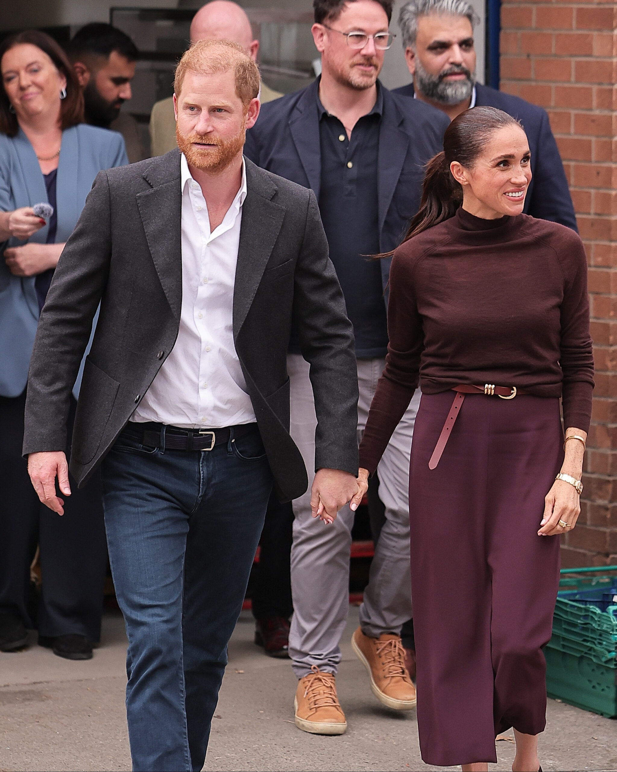 Prince Harry and Meghan Markle walking in the UK together 