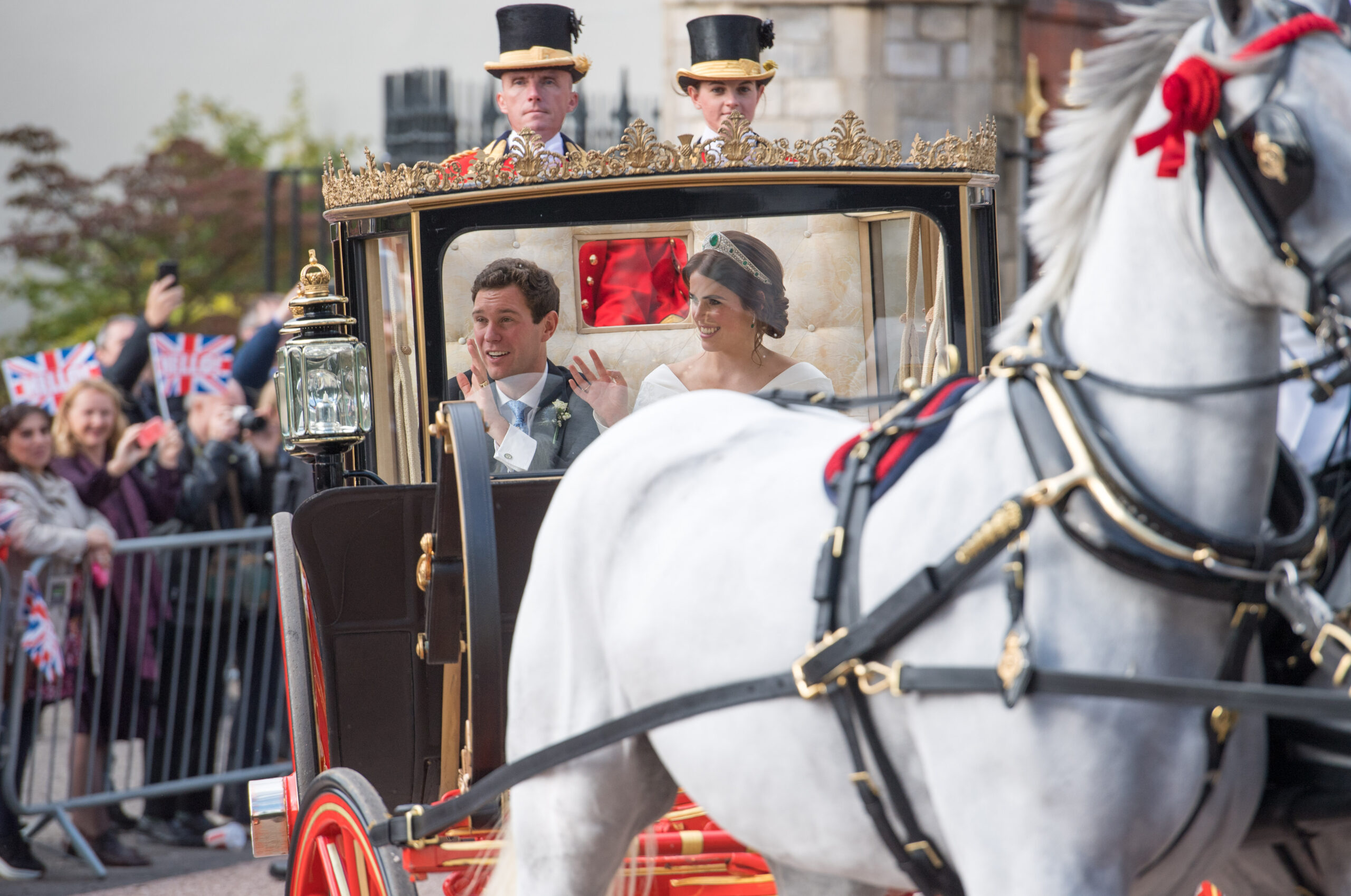 Princess Eugenie and Jack Brooksbank on their wedding day