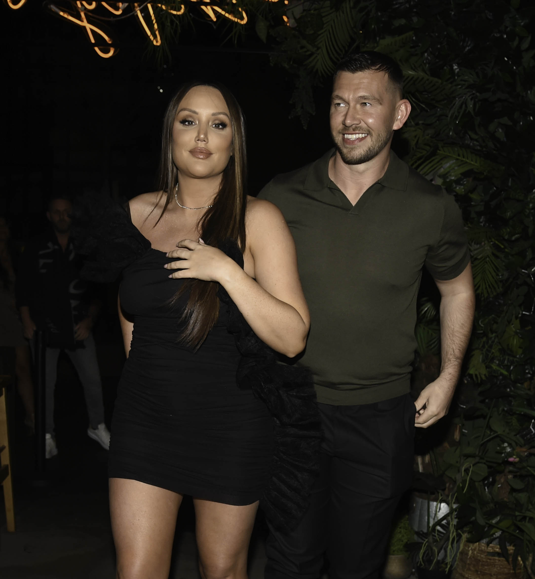 Charlotte Crosby and Jake Ankers on night out