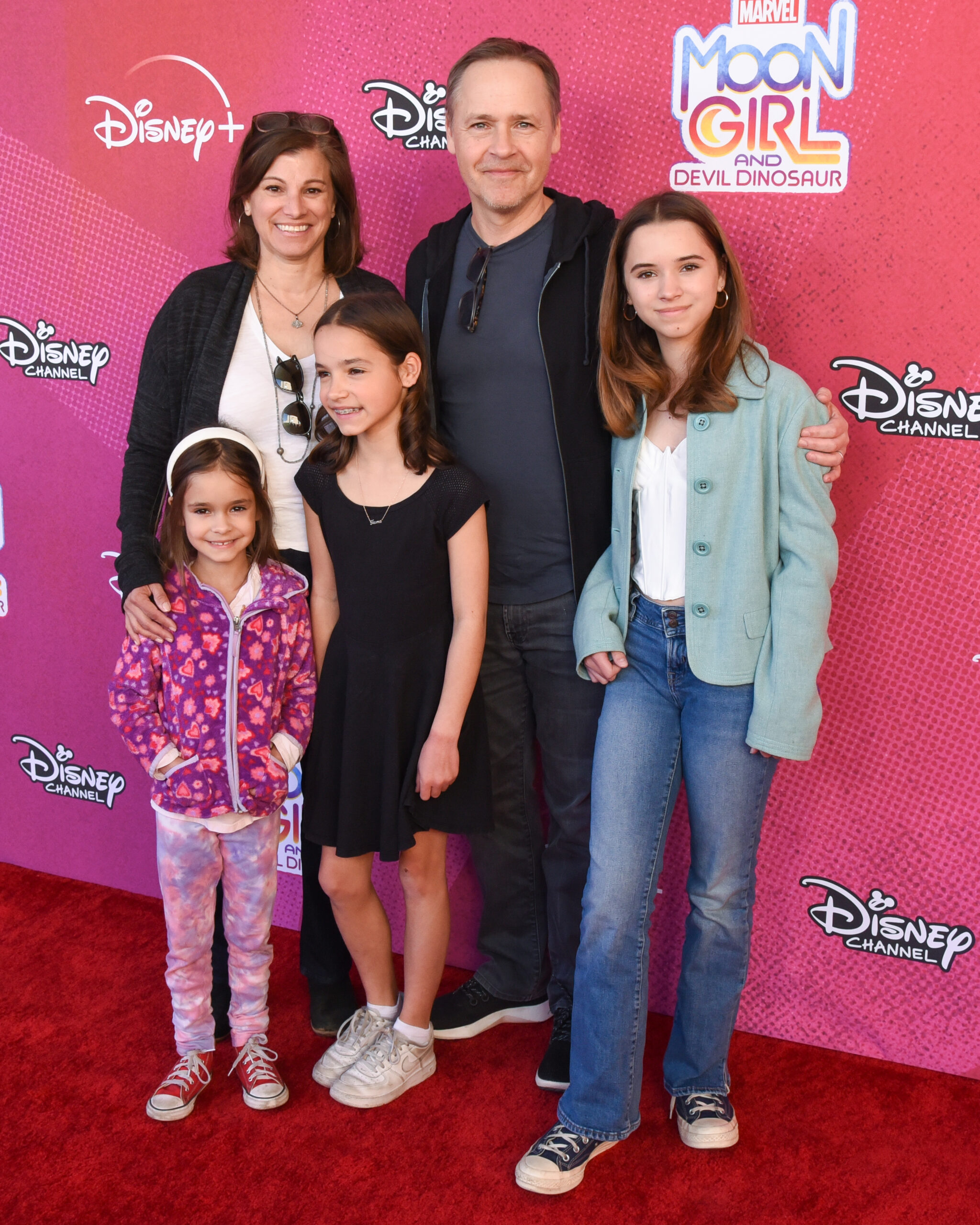 Chad Lowe and his wife and daughters