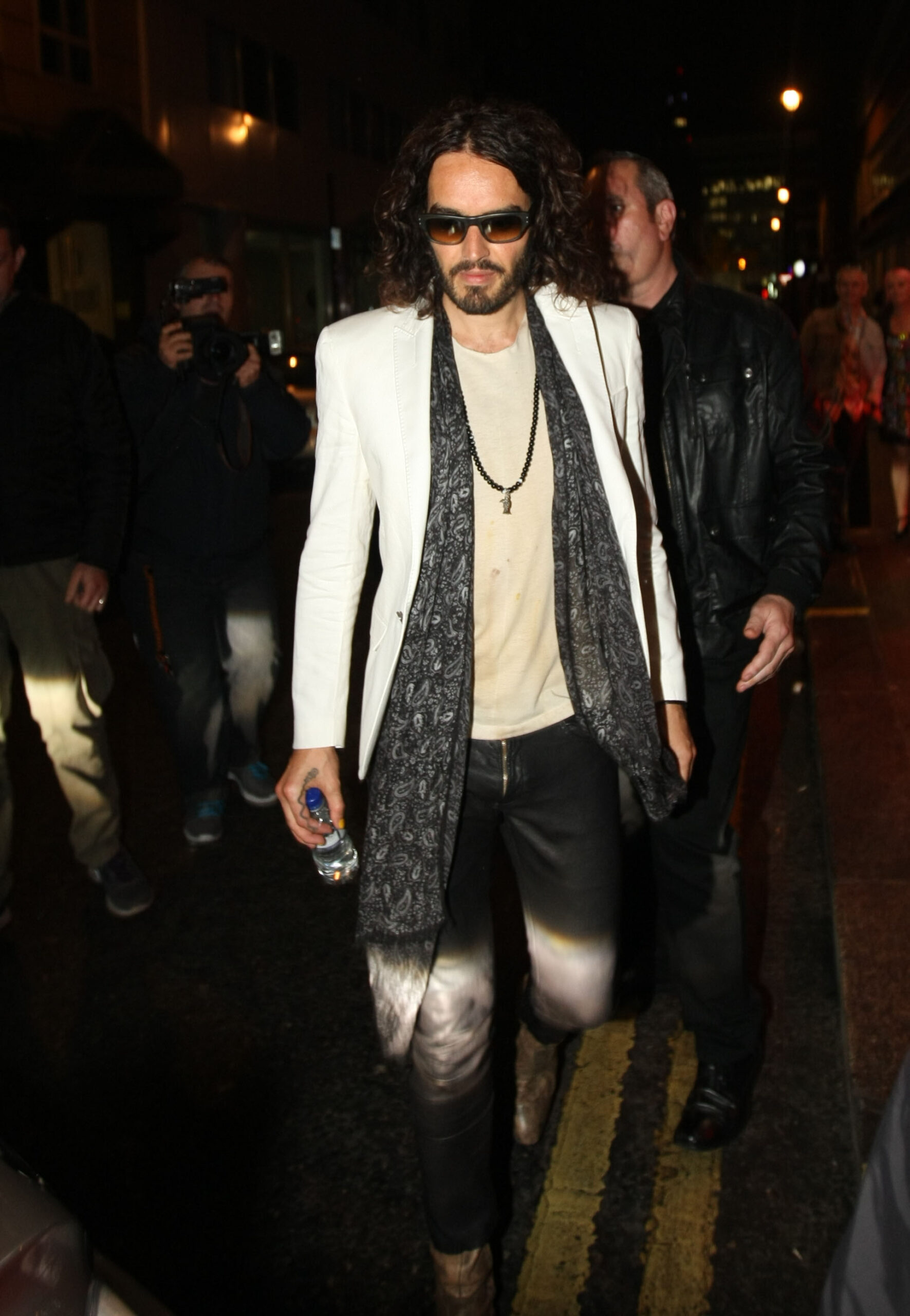 Russell Brand with sunglasses on