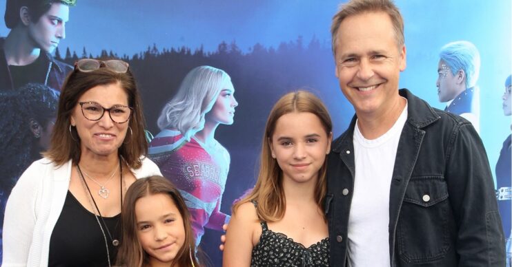 Chad Lowe and his wife and daughters