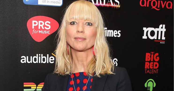 Sara Cox on the red carpet