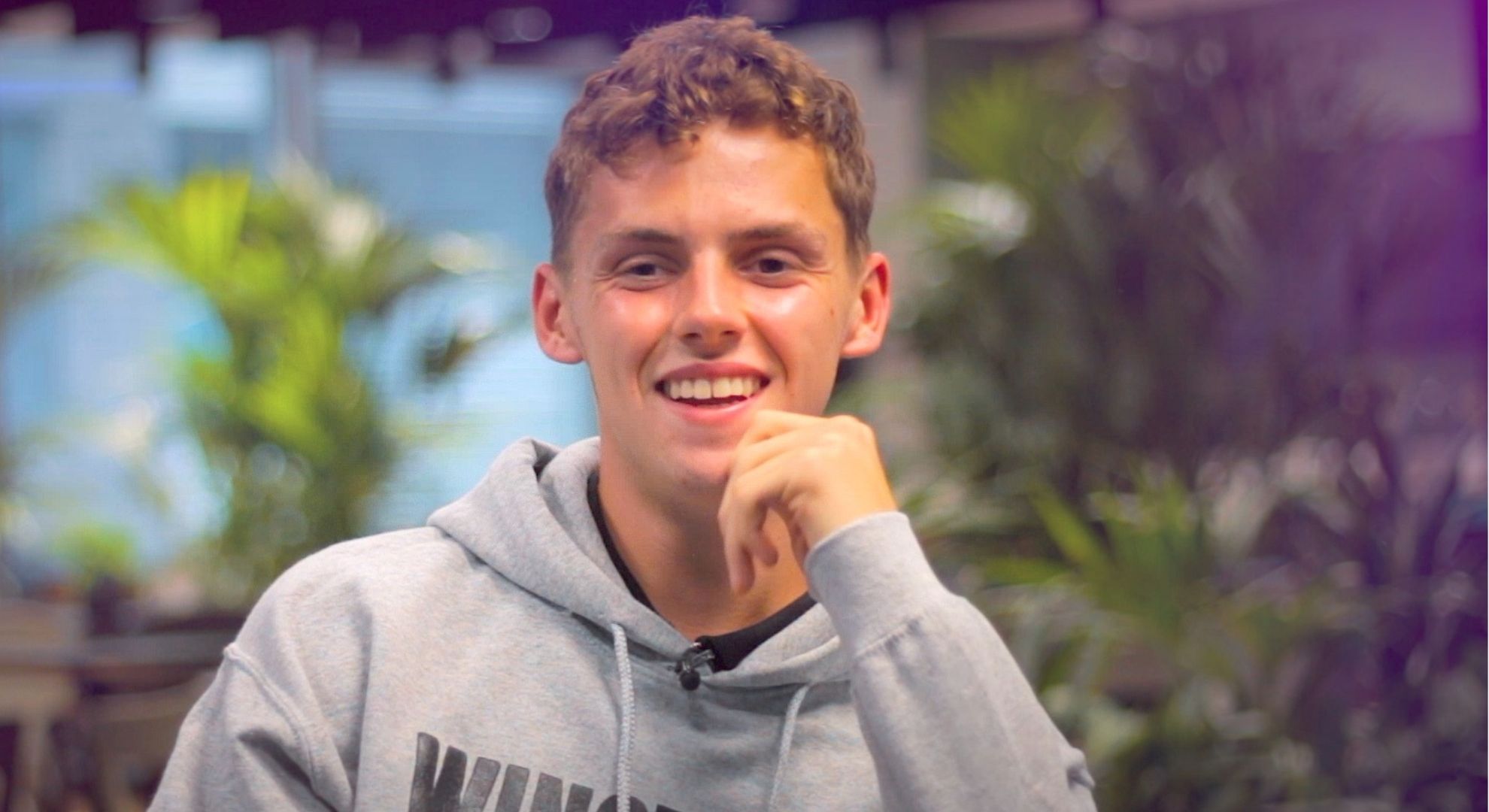 Alfie Watts smiling