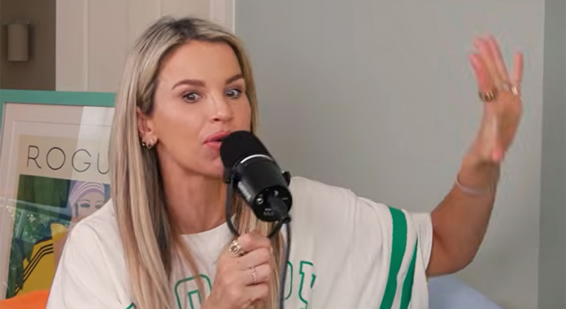 Vogue Williams talking
