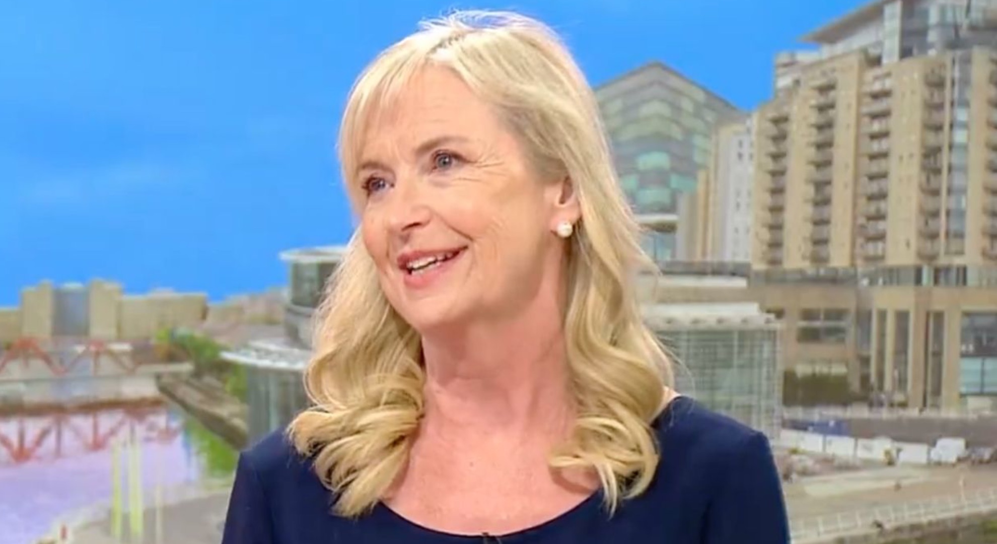 Carol Kirkwood smiling