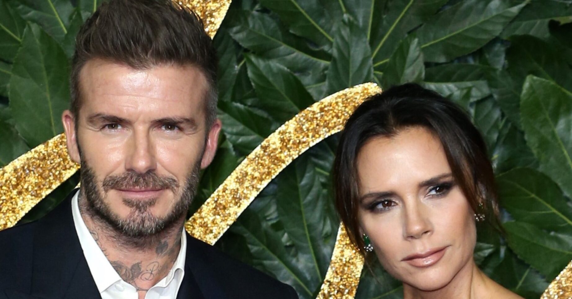 David and Victoria Beckham on the red carpet