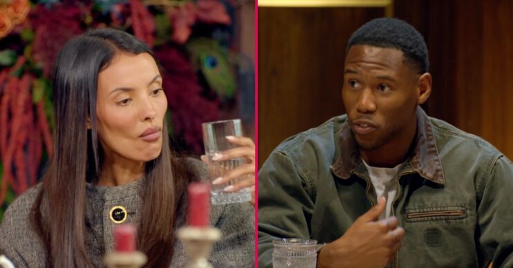 Maya Jama and King Kenny on Celebrity Traitors