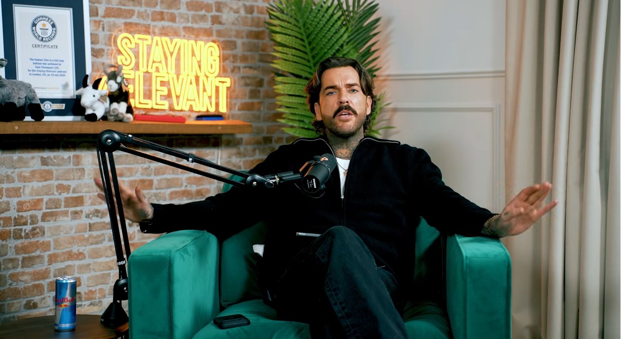 Pete Wicks on his podcast