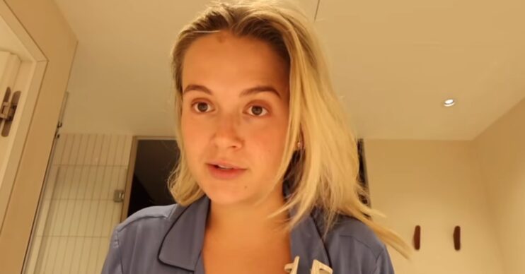 Molly-Mae Hague talking in vlog