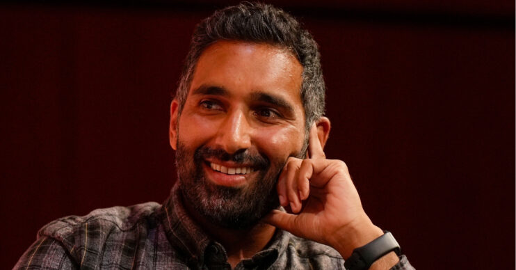 Gogglebox star Baasit Siddiqui at speaking event