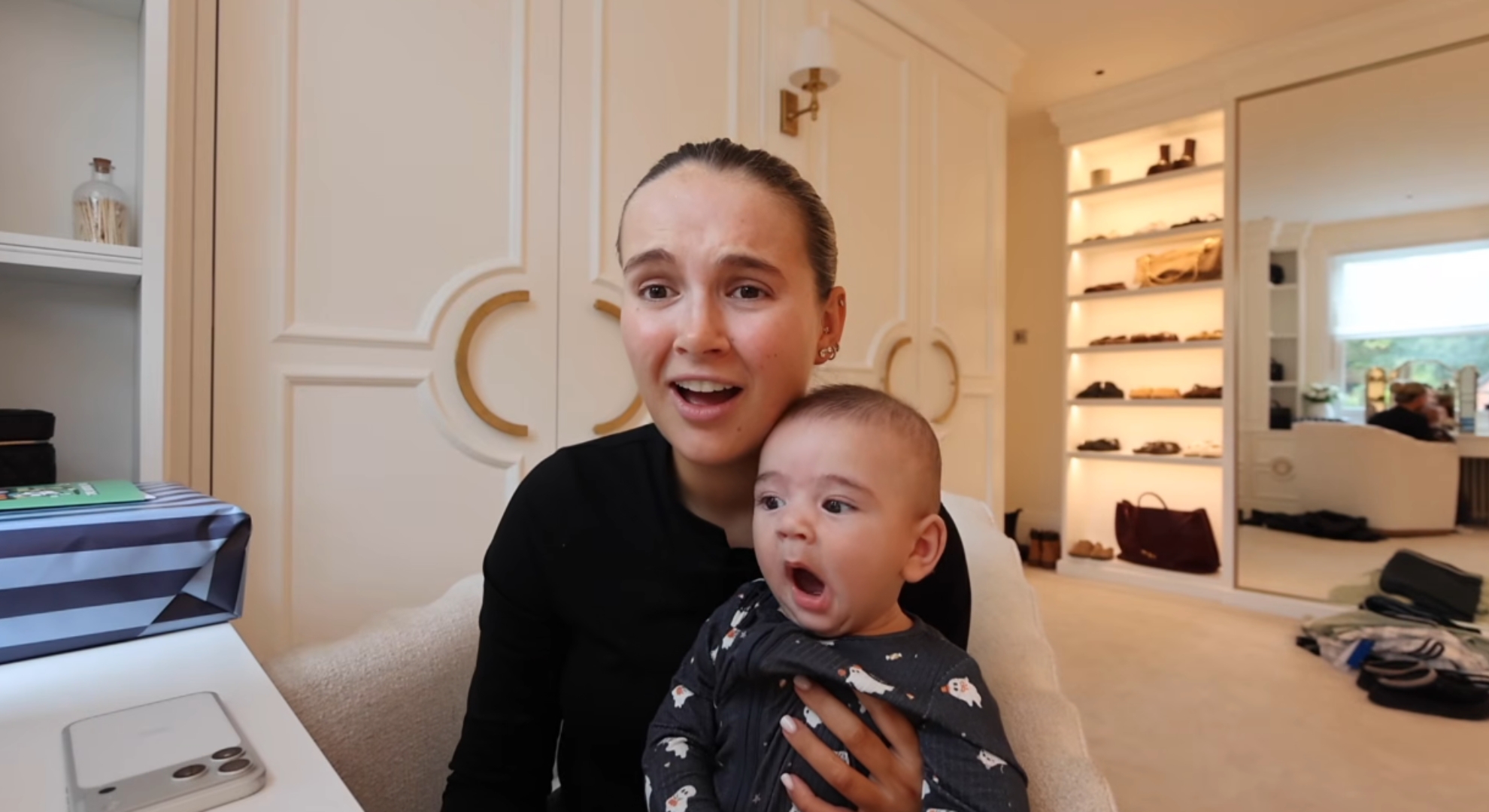 Molly-Mae Hague with baby son Midas in YouTube vlog