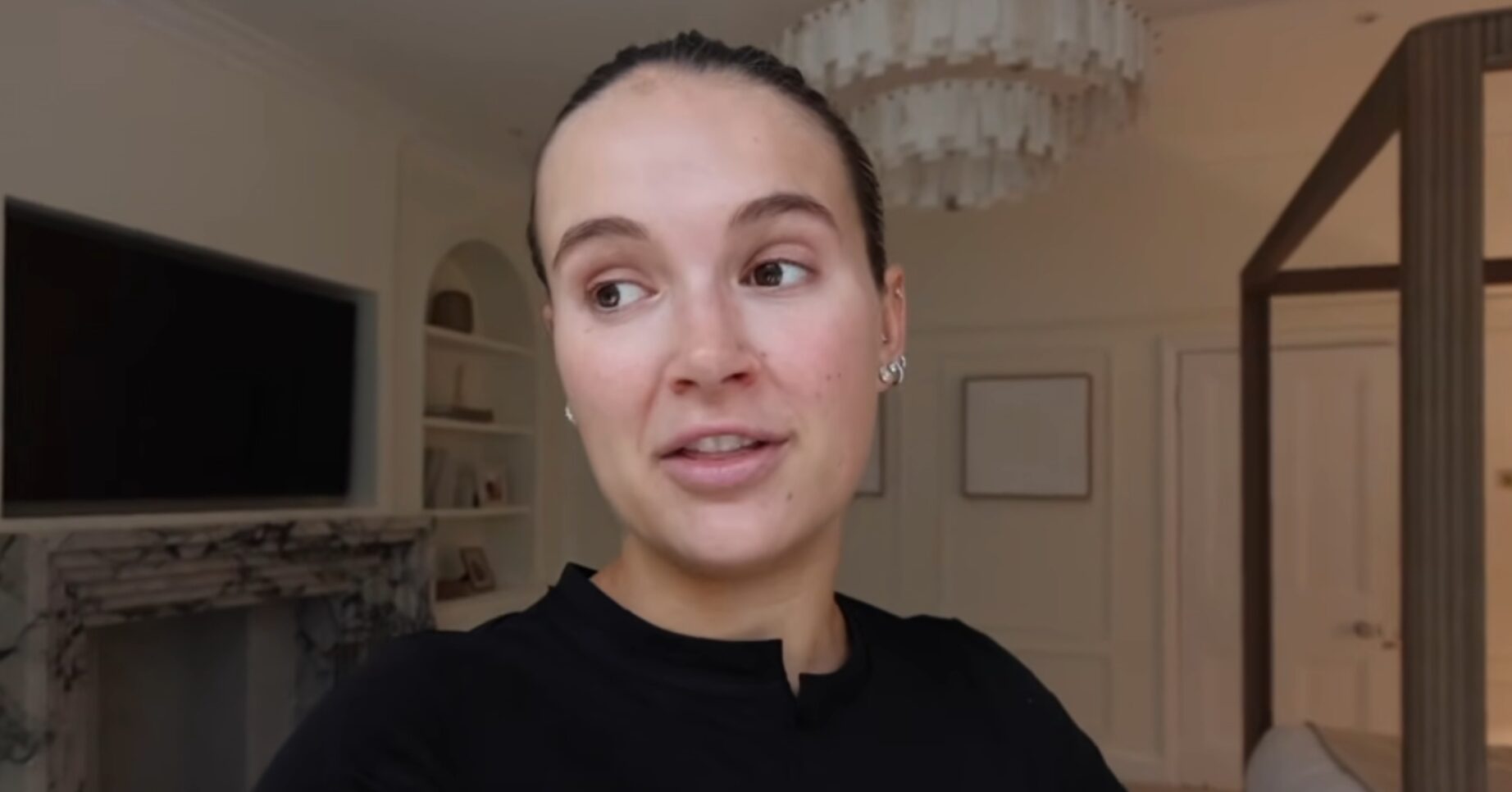 Molly-Mae Hague talking to the camera in latest vlog