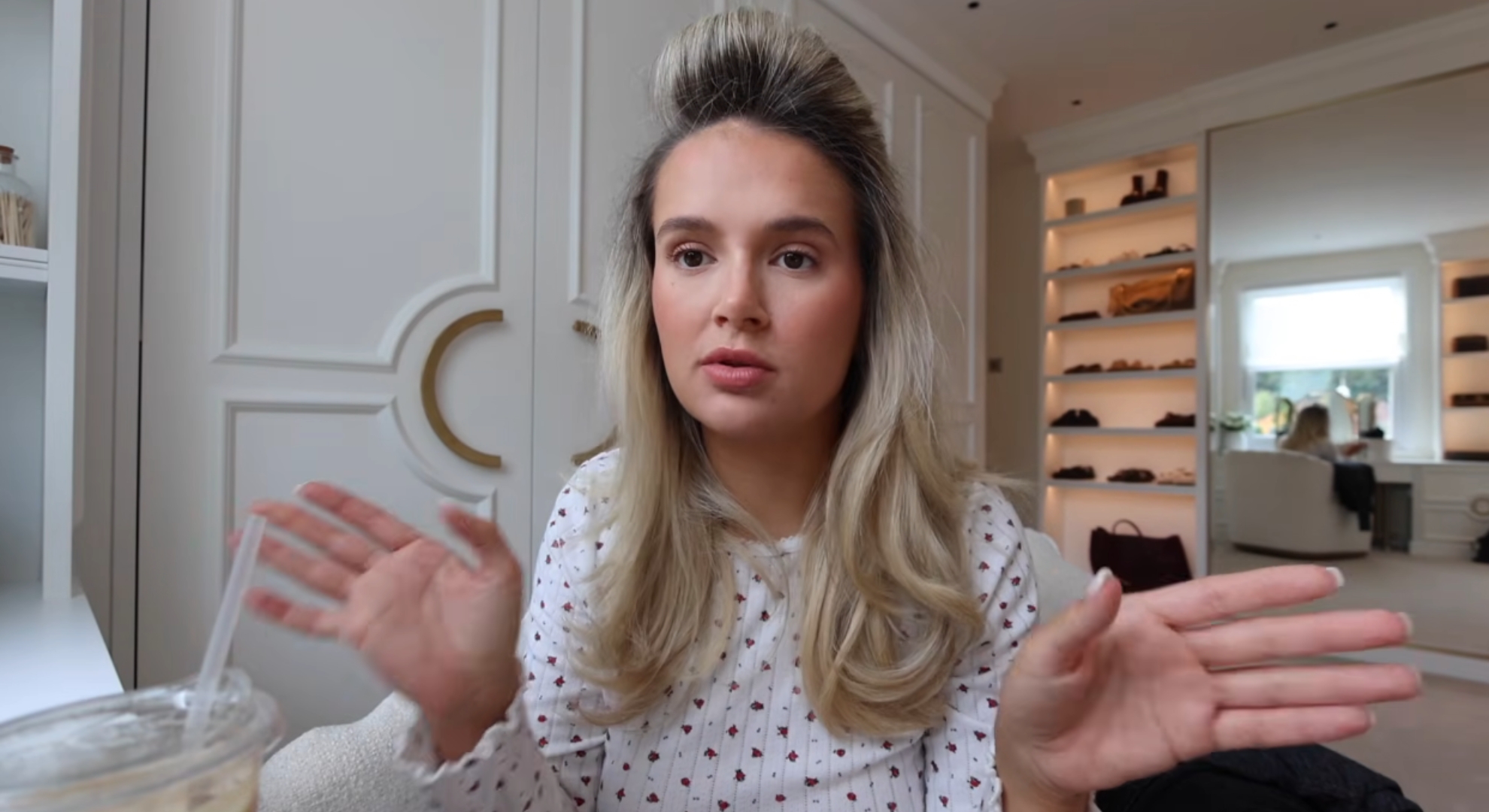 Molly-Mae Hague talking in YouTube vlog