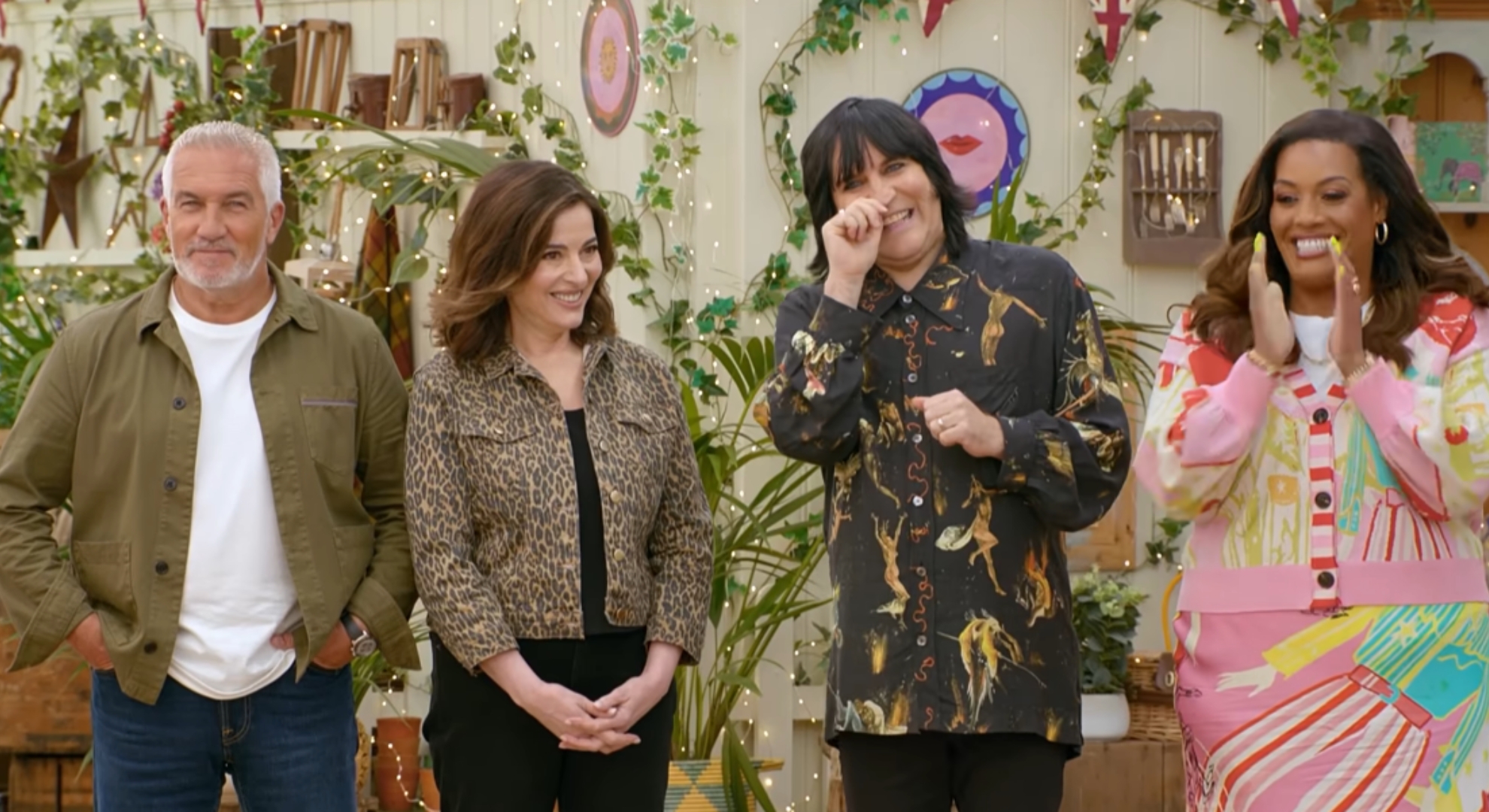 Paul Hollywood, Nigella Lawson, Noel Fielding and Alison Hammond on Bake Off