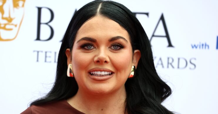 Scarlett Moffatt smiling at the BAFTAs