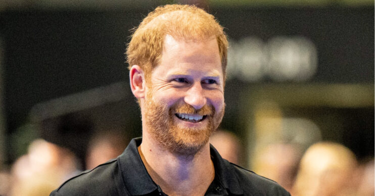Prince Harry smiling at Invictus Games