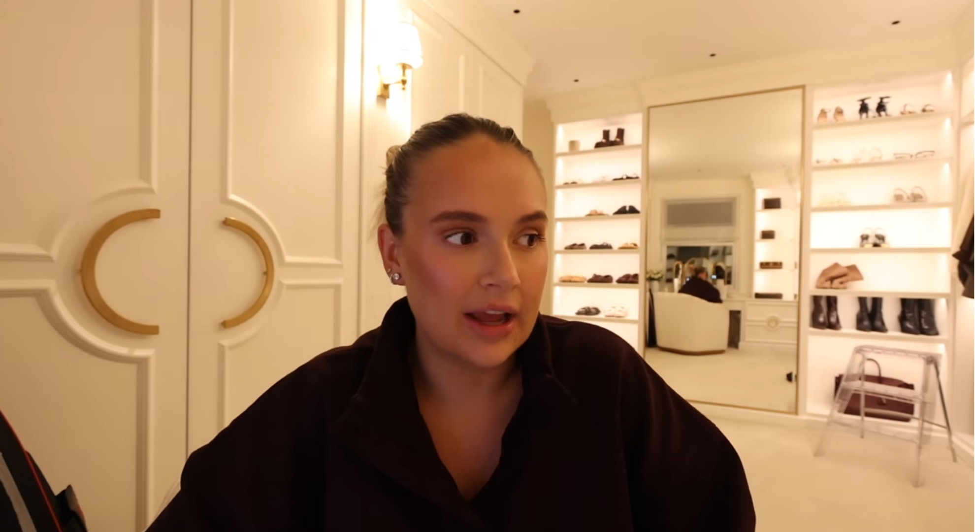 Molly-Mae Hague talking in YouTube vlog