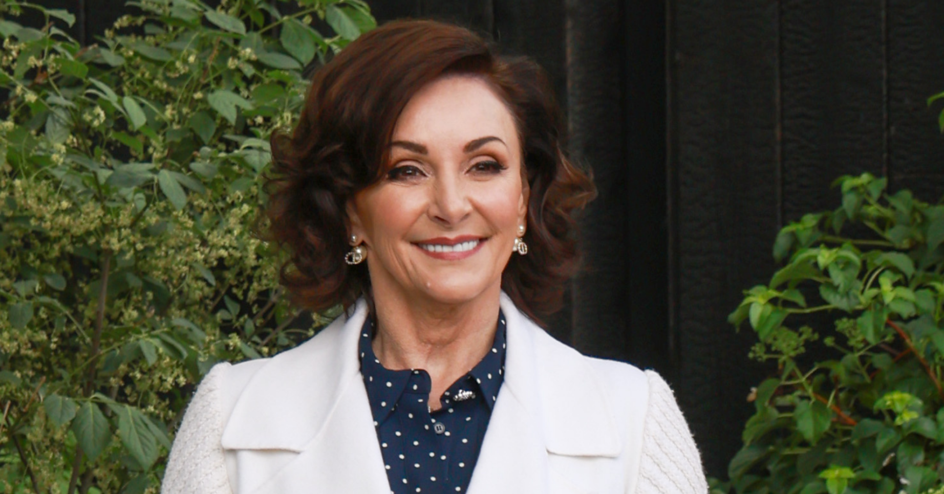 Shirley Ballas smiling at Chelsea Flower Show