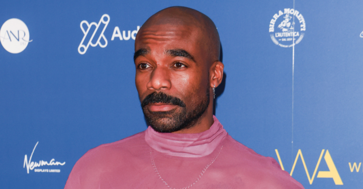 Ore Oduba in pink outfit