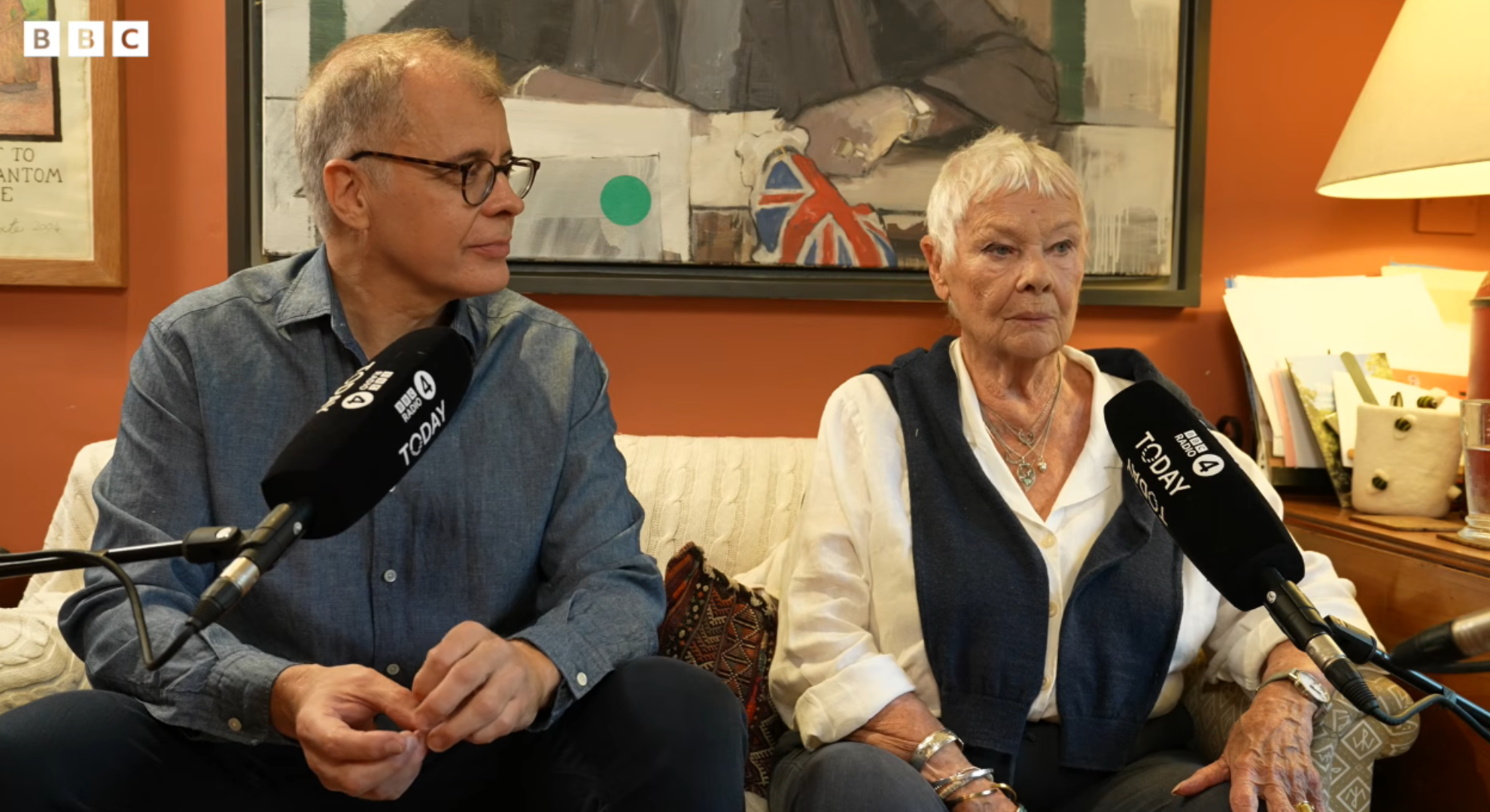 Judi Dench speaking on Radio 4's Today programme 
