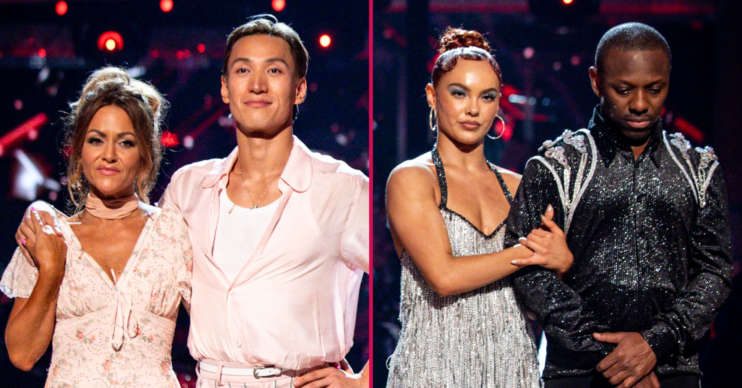Jaime Winstone & Carlos Gu, Shaun Wright-Phillips & Alexis Warr in Strictly Come Dancing dance-off