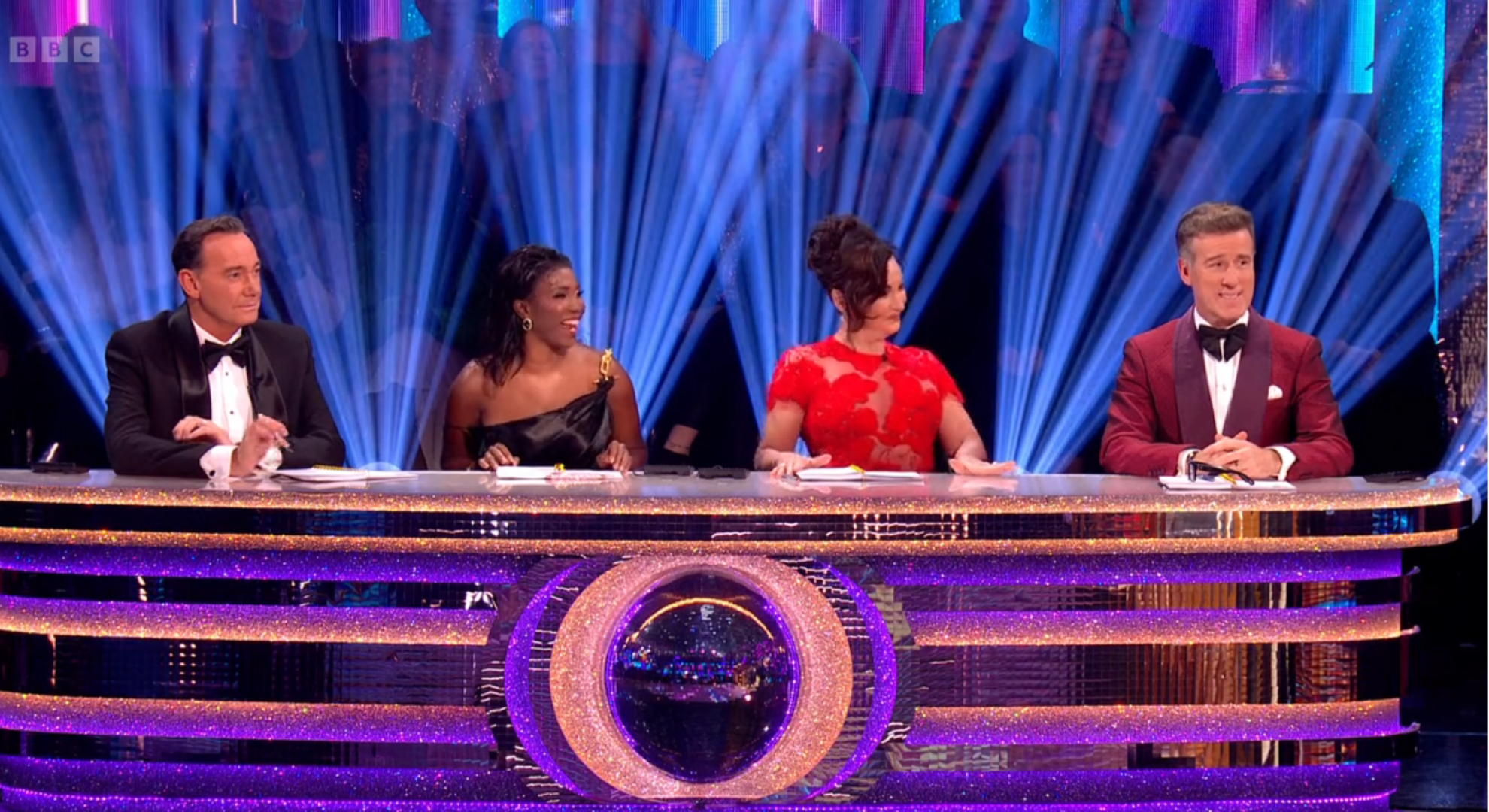 Craig Revel Horwood, Motsi Mabuse, Shirley Ballas and Anton Du Beke on Strictly Come Dancing