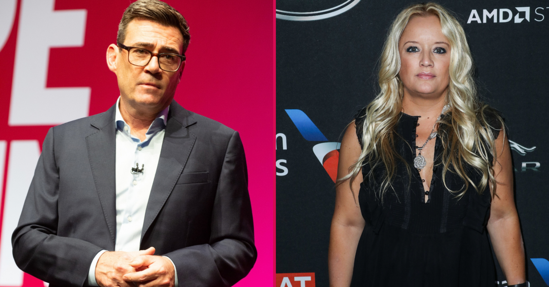 Andy Burnham and Lucy Davis