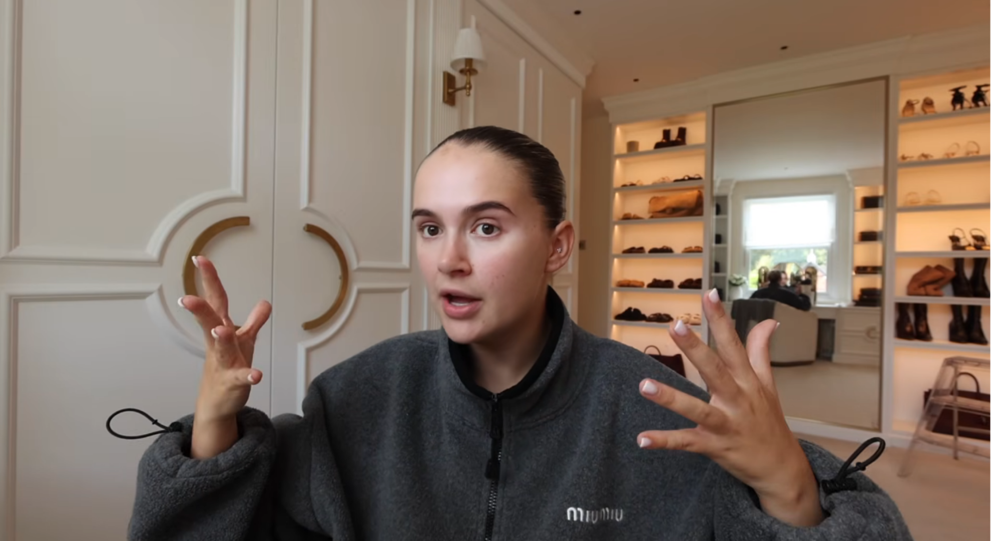 Molly-Mae Hague speaking on YouTube vlog