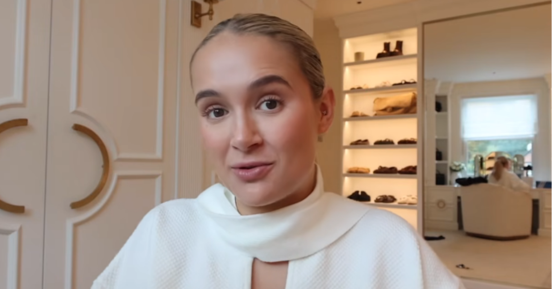 Molly-Mae speaking in YouTube vlog