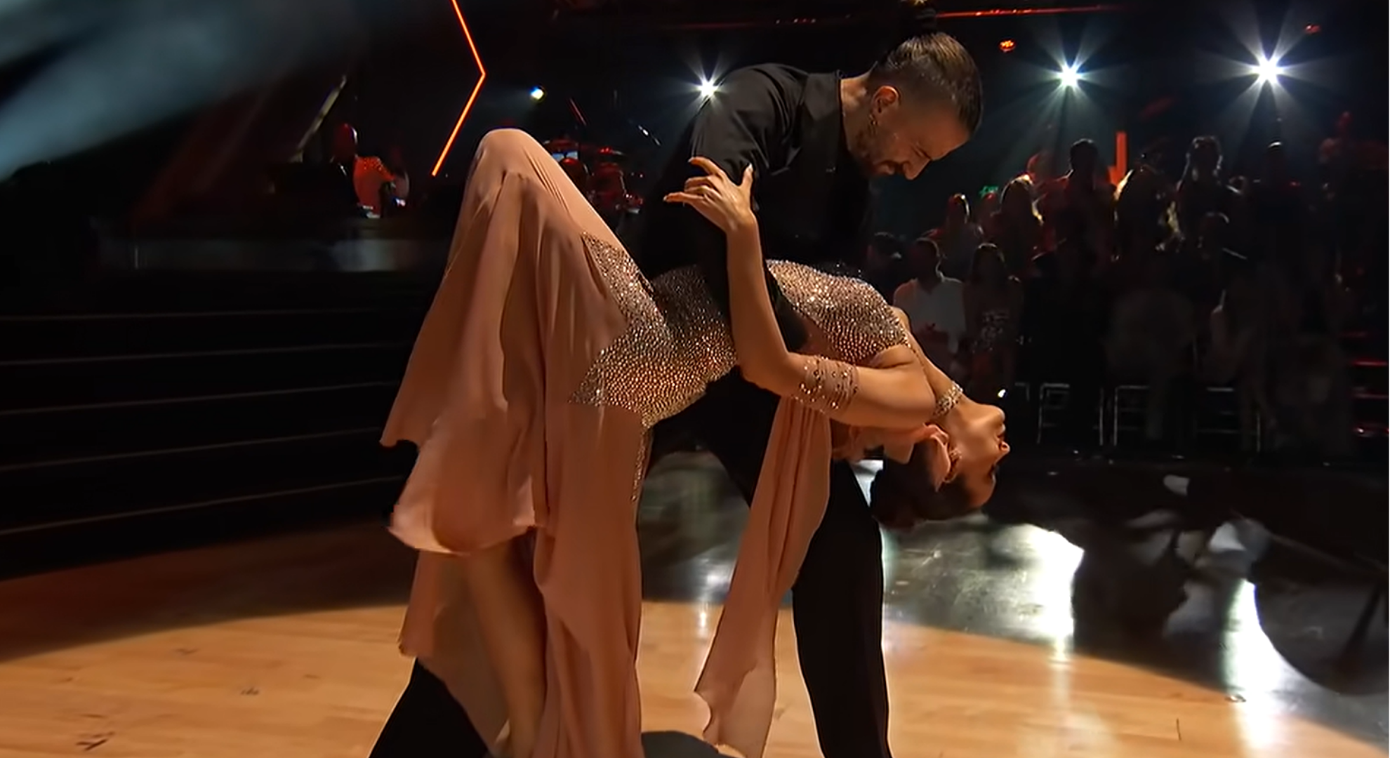 Maura Higgins performing on Dancing with The Stars