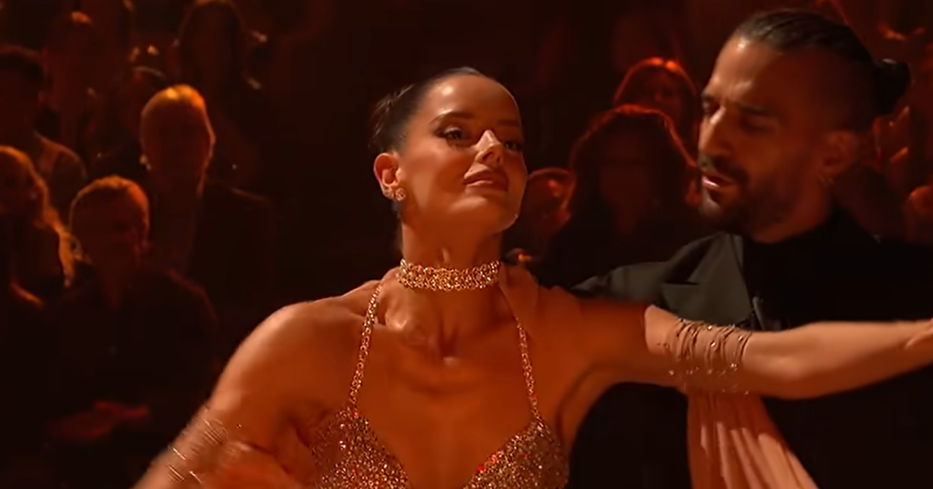 Maura Higgins dances on Dancing With the Stars