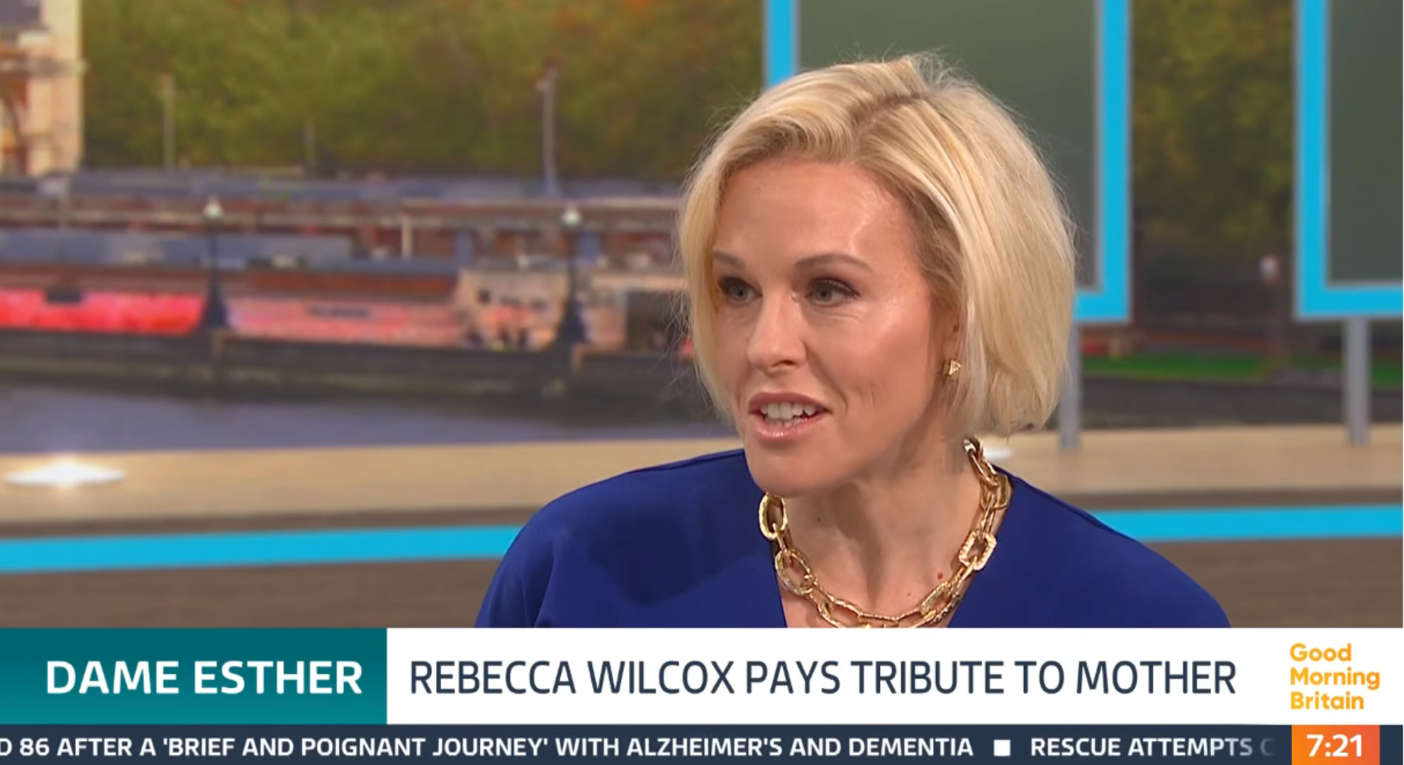 Esther Rantzen's daughter speaking on GMB