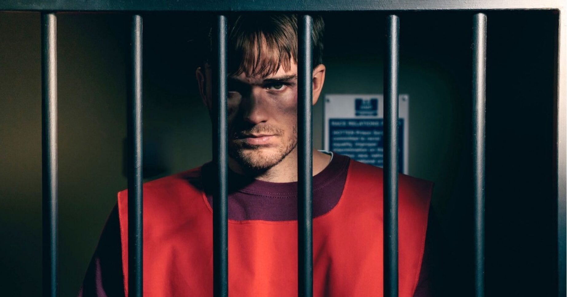 Tom King in prison in Emmerdale