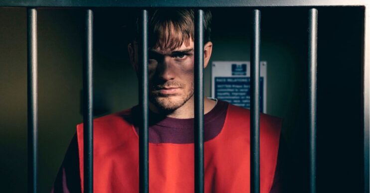 Tom King in prison in Emmerdale