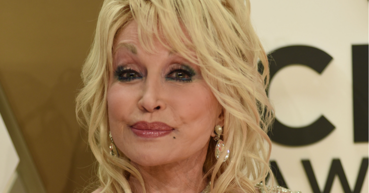 Dolly Parton looks unimpressed